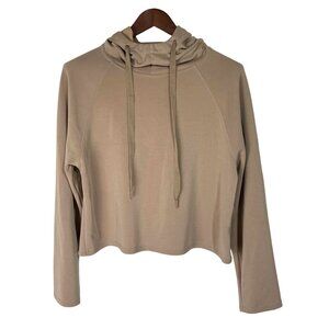 Joylab Womens Beige Hoodie Small Modal Polyester Blend